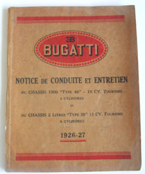 Notice de conduite et entretien du chassis 1500 Type 40 et du chassis 2