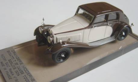 Voiture miniature - Bugatti 1930 - Mira Emmaüs Etikette
